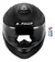 LS2 Casco Rebatible 908 Strobe 2 Solid Negro Mate - JM Motors