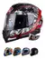 Jm Casco Integral Nzi Eurus 2 Komet Rojo Mate Doble Visor - comprar online
