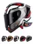 Jm Casco Moto Integral Nzi Trendy + Visor Flag Metal - tienda online