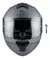 Casco Rebatible Turismo Mt Genesis Sv Gris Mate en internet