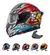 Imagen de Jm Casco Integral Moto Nzi Go Rider Stream + Visor
