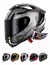 Jm Casco Moto Integral Nzi Trendy + Visor Flag Metal - JM Motors