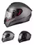 Jm Casco Nzi Trendy Negro Black Gris Grey Visor Transparente - comprar online