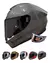 Jm Casco Moto Integral Nzi Trendy + Visor Flag Metal - comprar online