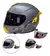 Jm Casco Integral Nzi Eurus 4 Komet Negro Rojo Doble Visor - comprar online