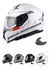 Jm Casco Integral Moto Nzi Go Rider Stream + Visor Ver Color - comprar online