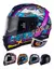 Imagen de Jm Casco Integral Nzi Eurus 2 Komet Rojo Mate Doble Visor