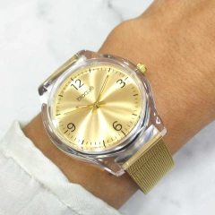 Reloj Blaquè BQ193D Malla de metal Tejido Dorado para dama - comprar online