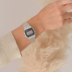 Reloj Casio A159WA-N1 CA-051 digital Vintage malla de acero Plateado WR Unisex - comprar online