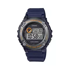 Reloj Casio W216H-2B digital malla de silicona azul unisex WR50M - comprar online
