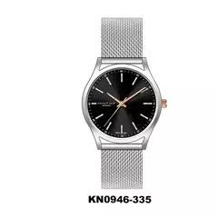Reloj knock out KN0946-335 malla de metal tejido Plateado para dama - comprar online