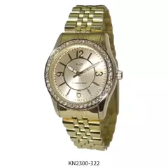Reloj Knock Out KN2300-322 malla de metal dorado para dama - comprar online