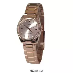 Reloj Knock Out KN2301-455 malla de metal rose con cubics para dama - comprar online