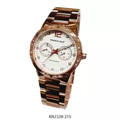 Reloj Knock Out KN2328-215 malla de metal rose con cubics para dama - comprar online