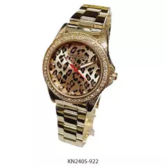 Reloj Knock Out KN2405-922 malla de metal dorado con cubics para dama - comprar online