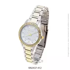 Reloj Knock Out KN2437-412 malla de metal combinado con cubics para dama - comprar online