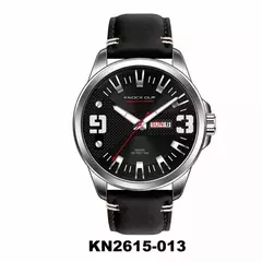 Reloj Knock Out KN2615-013 malla de cuero con calendario para caballero - comprar online