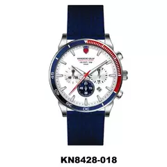 Reloj Knock Out KN8428-018 malla de caucho azul cronógrafo para caballero - comprar online