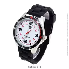 Reloj Knock Out KN8460-013 malla de caucho negro para caballero - comprar online