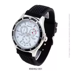 Reloj Knock Out KN8462-001 malla de caucho negro para caballero - comprar online