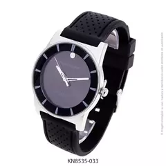 Reloj Knock Out KN8535-033 malla de caucho negro para caballero - comprar online