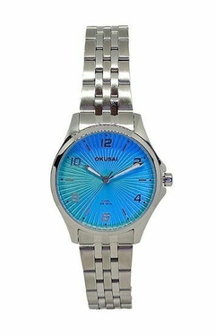 Reloj Okusai OKPJL1440H Malla de acero plateado sumergible para dama - comprar online