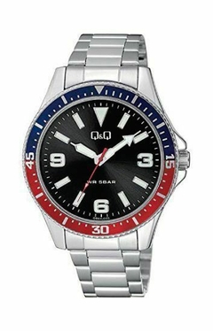 Reloj Q&Q QB64J205Y-1 malla de acero para caballero - comprar online