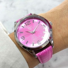 Reloj Q&Q C192J315Y-1 009 Malla De Cuero Rosa Para Dama - comprar online