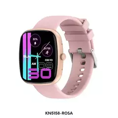 Reloj Smartwatch Knock Out KN5158 malla de silicona rosa para dama - comprar online