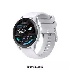 Reloj Smartwatch Knock Out KN5159 malla de silicona gris para dama - comprar online