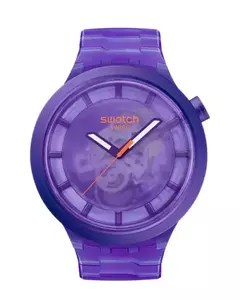 Reloj Swatch SB05V103 BIG BOLD Colors Of Joy Purple Joy malla de silicona unisex - comprar online