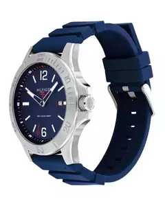 Reloj Tommy Hilfiger 1791991 malla de caucho azul para caballero - BRAINE JOYAS Y RELOJES