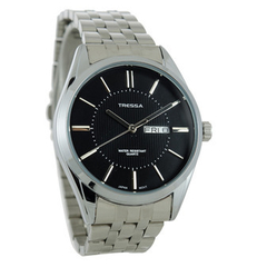 Reloj Tressa TWIN-H-5 malla de metal con calendario para hombre