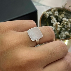 anillo cinta con cuadrado n15