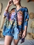 Maxi camisa blue tropical (27900) - tienda online