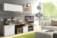 Modular Rack tv + escritorio + modulo colgante 2,20mt