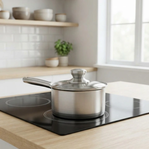 Cacerola con Mango Acero Inox 16cm