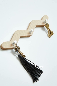 Porta Llaves De Pared Melamina Madera Llavero Colgante