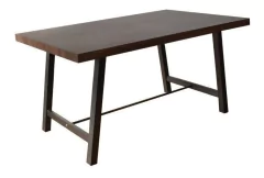 Mesa Pixie Base Caño Tapa Madera 120x80x75 Cm - comprar online