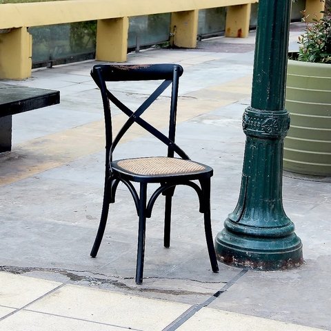 Silla Cross Antique De Madera