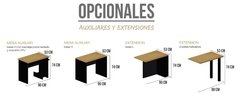 Escritorio Piani 18 100x70 Cm Melamina - tienda online