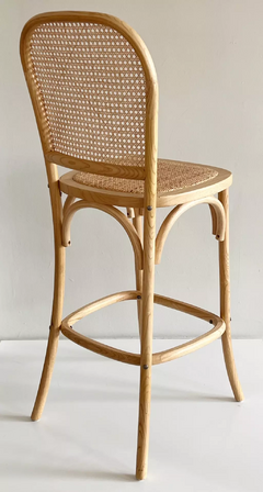 Banqueta Bresso De Madera Laqueadas Esterilla Ratán en internet