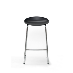 Banqueta Milo Asiento De Plástico Base Cromada - comprar online