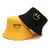 Bucket Hat Dupla Face Smile Amarelo
