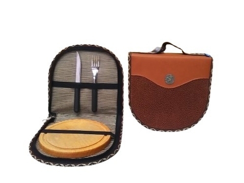 Set de Asado Combinado Cuerina y Simil Carpincho con Cierre Cod 116-034 - comprar online