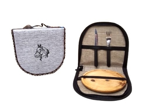 Set de Asado Tela Arpillera con Cierre Cod 116-042 - comprar online