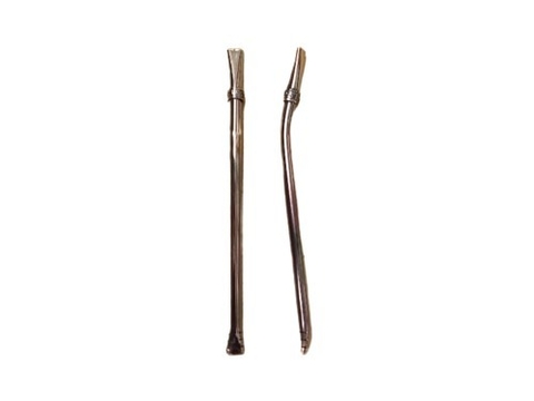Bombilla Fina de Alpaca con Virola Labrada de Alpaca Blister Individual Cod 117-22