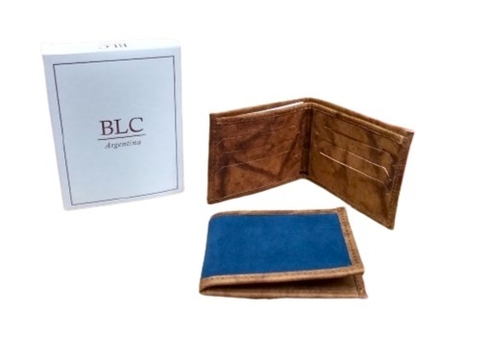 Billetera de Cuero Italiana de Nobuk Cod 150-460