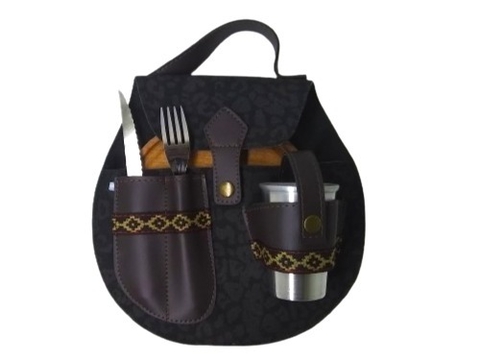 Set de Asado de Cuerina con Vaso Cod 190-139 - comprar online