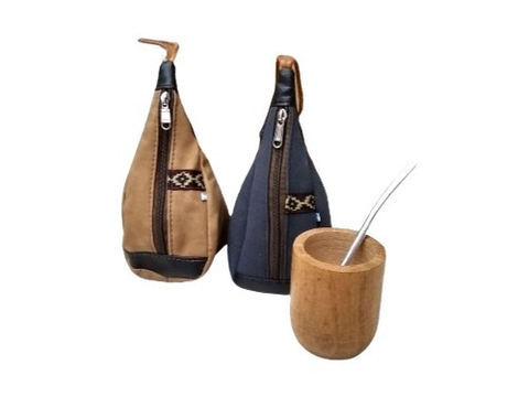 Bolsita Portamate con Mate Bombito y Bombilla Cod 190-140 - comprar online